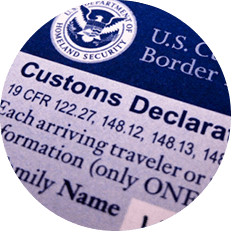 Destination Country Custom Declaration Document